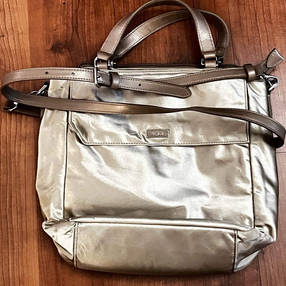 Tumi Metallic Travel Bag